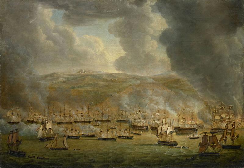 Gerardus Laurentius Keultjes The assault on Algiers by the allied Anglo-Dutch squadron Norge oil painting art